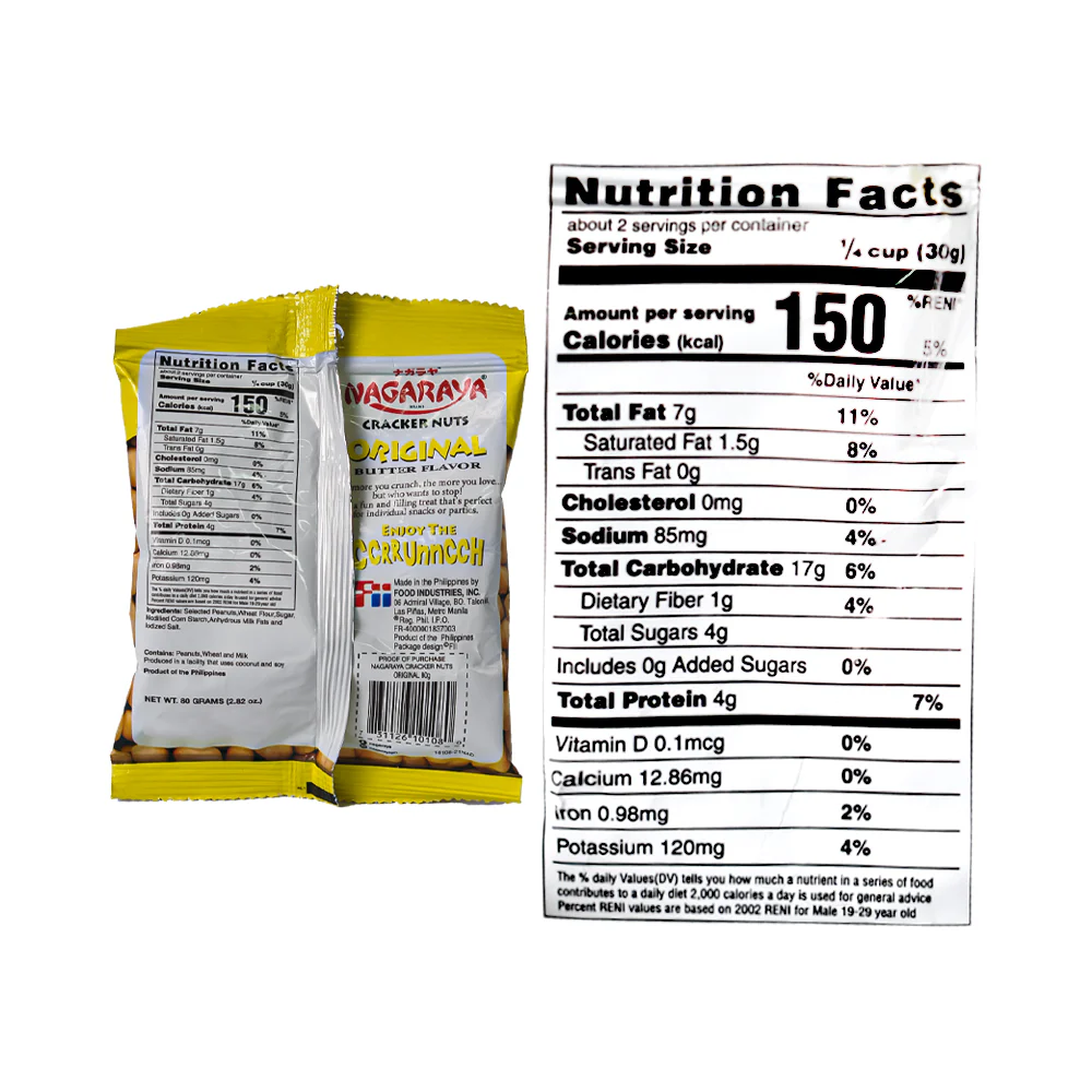 Nagaraya Cracker Nuts Original 80g - Image 3