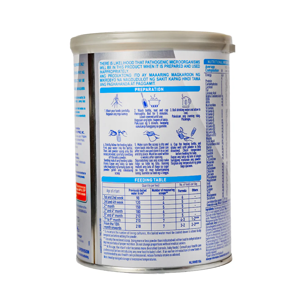 Nan AL 110 Lactose Free Specialty Milk 0-12 Months 400g - Image 2