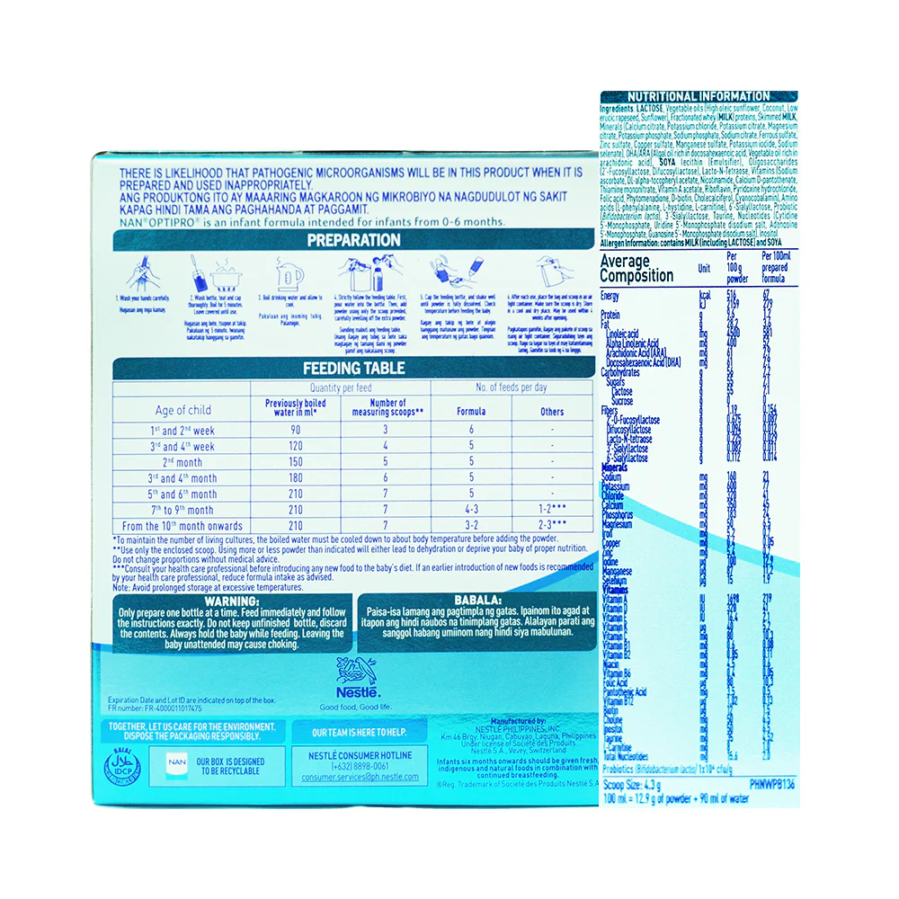 Nan Optipro Infant Formula 0-6 Months 400g - Image 2