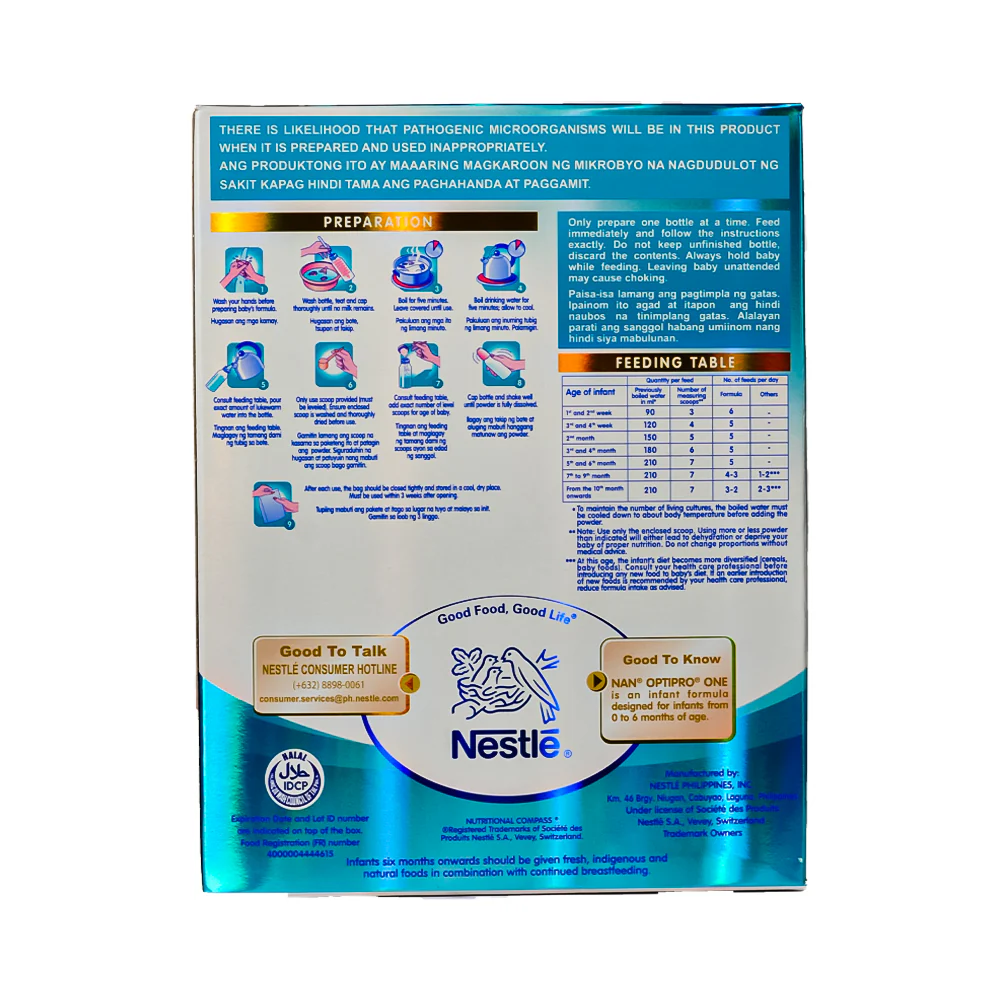 Nan Optipro One Infant Formula 0-6 Months 1.3kg - Image 2