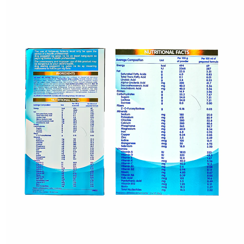 Nan Optipro Two Follow-up Formula 6-12 Months + Box Lebo32 1.3kg - Image 3