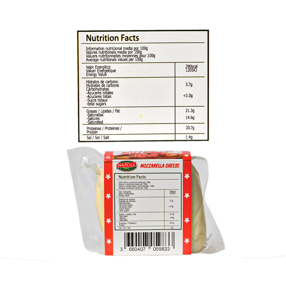 Napoli Mozzarella Cheese Portion 190g - Image 3
