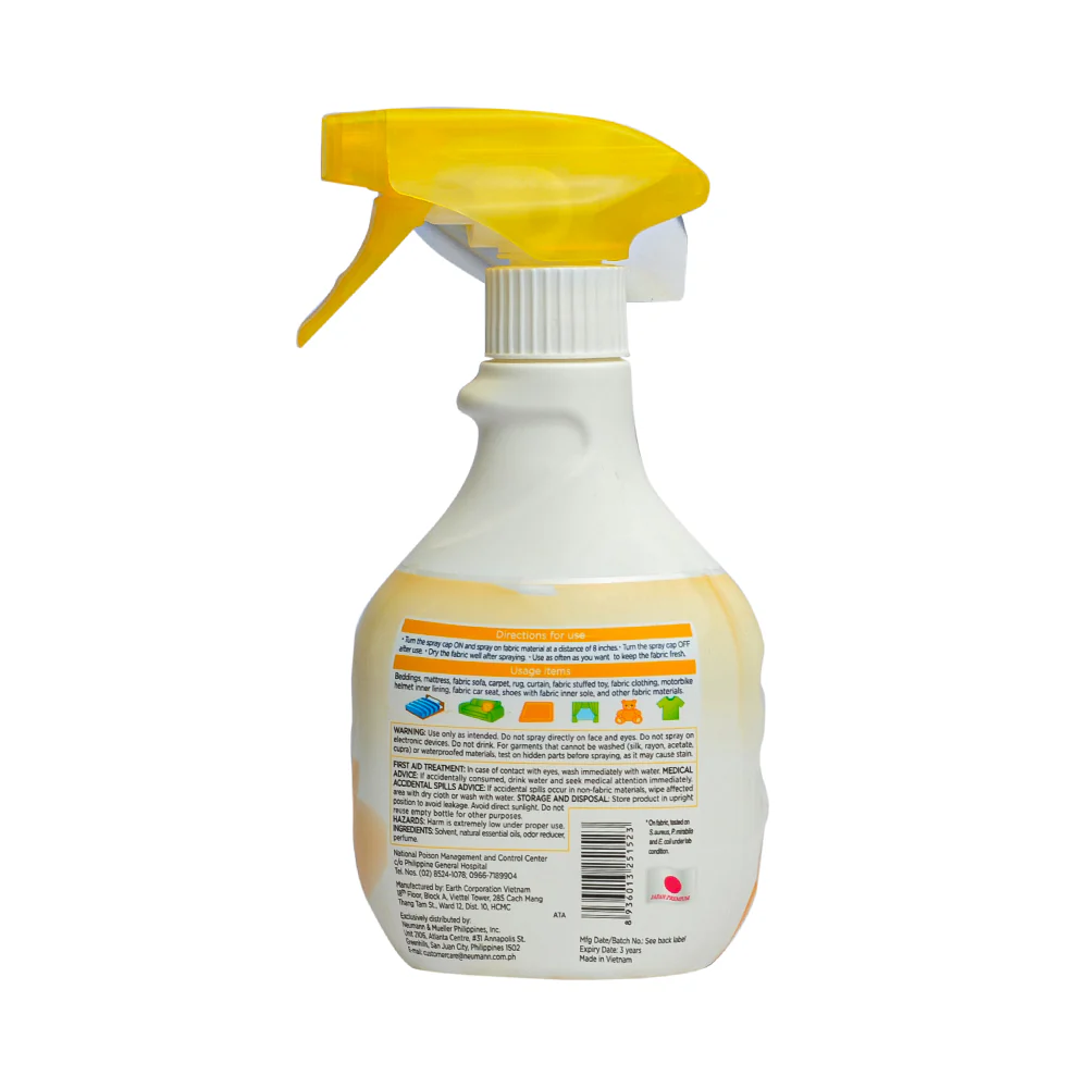 Natucair Fabric Spray Sparkling Yellow 400ml - Image 2