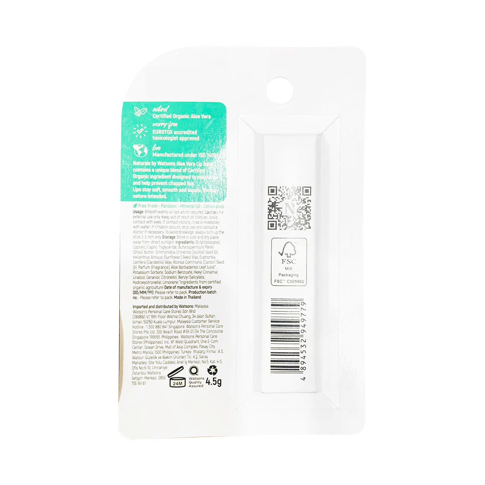 Naturals By Watsons Lip Balm 4.5g - Image 3