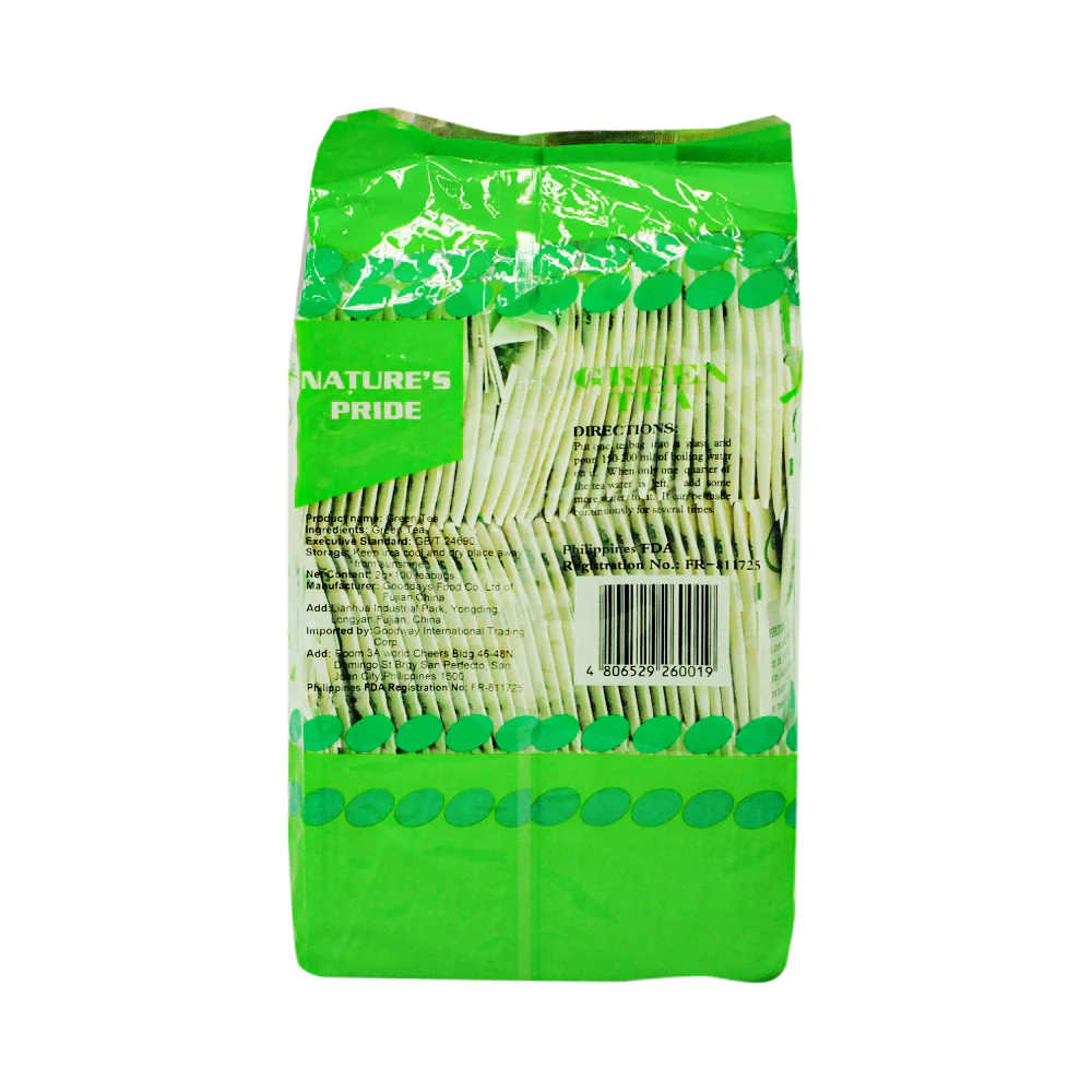 Nature's Pride Green Tea 2g x 100's - Image 2