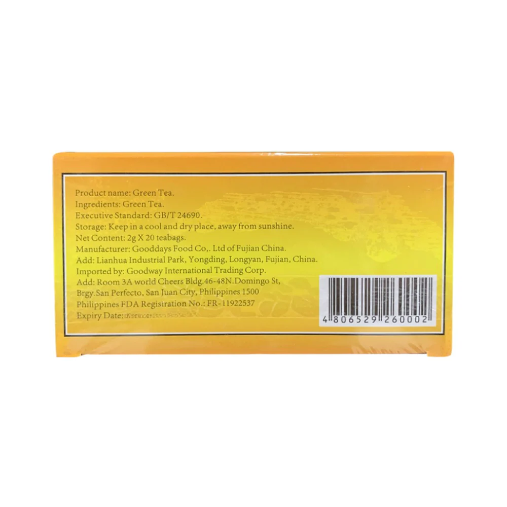 Nature's Pride Green Tea 2g x 20's - Image 2