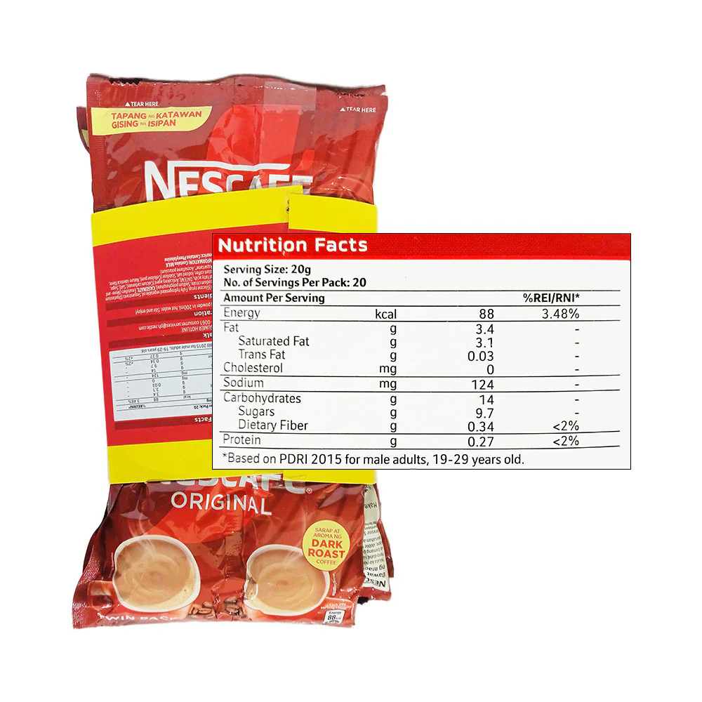 Nescafe 3 In 1 Coffee Mix Original Twin Pack 40g x 10's - Image 2