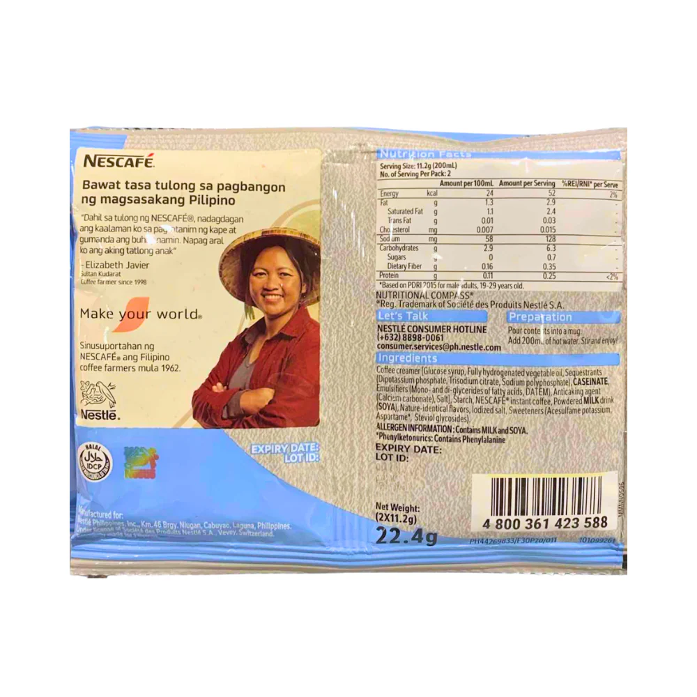 Nescafe Creamy White Twin Pack Sugar Free 22.4g - Image 2