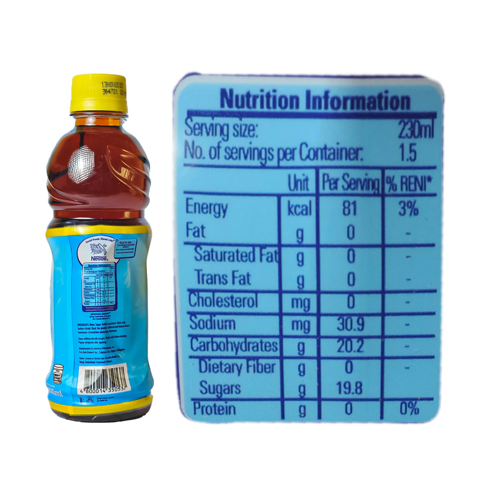 Nestea Lemon Flavored Tea Drink 350ml - Image 3