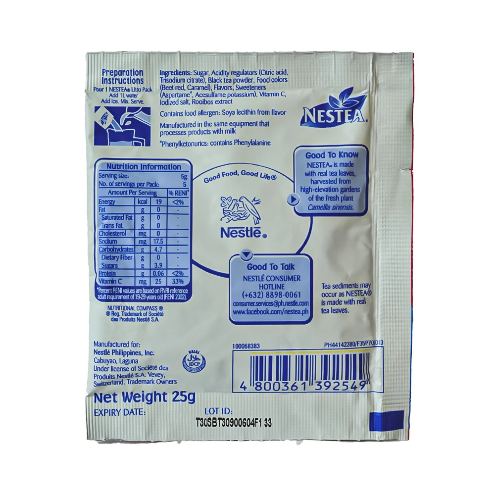 Nestea Powdered Tea Drink Cranberry Cosmopolitan Blend Red Tea 20g - Image 2