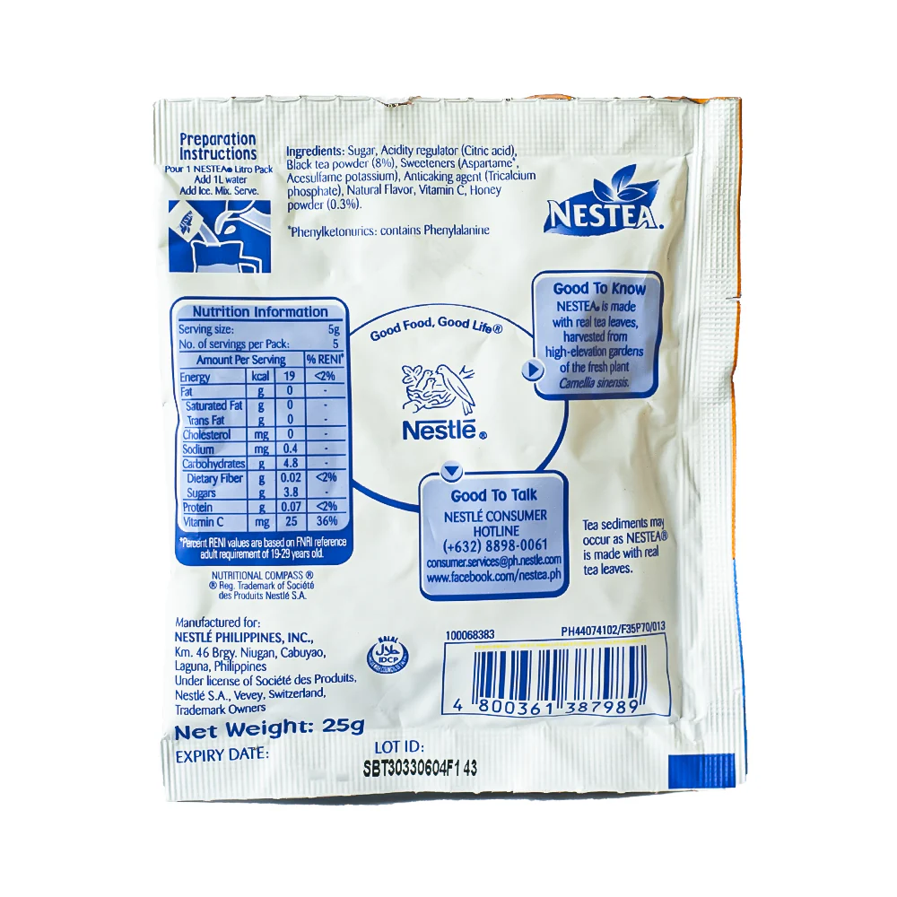 Nestea Powdered Tea Drink Honey Blend 25g - Image 2