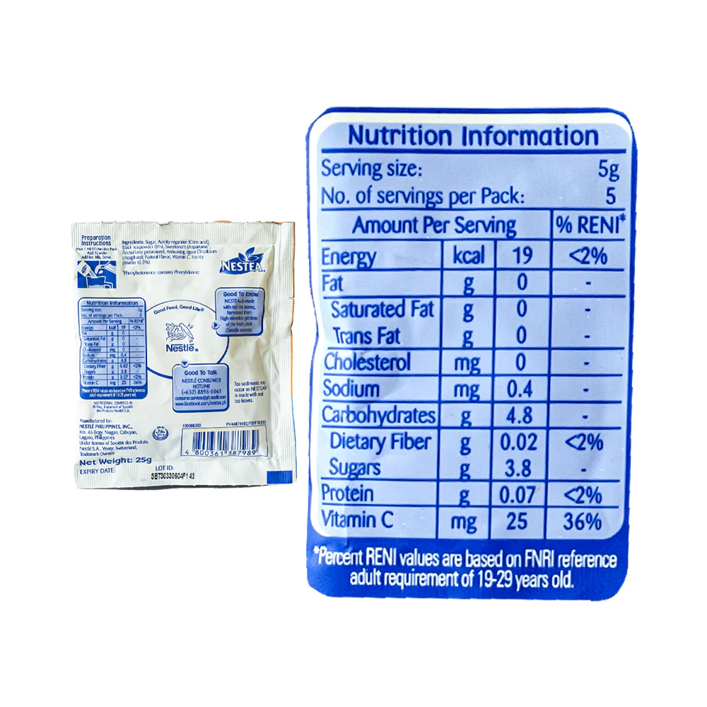 Nestea Powdered Tea Drink Honey Blend 25g - Image 3
