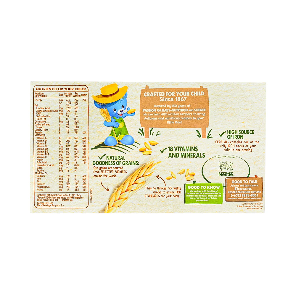 Nestle Cerelac Baby Food Wheat And Milk 120g - Image 2