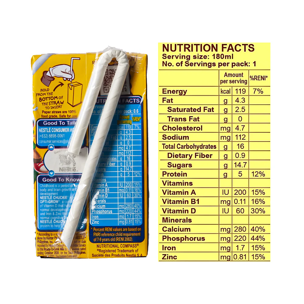 Nestle Chuckie Chocolate Milk Drink 110ml - Image 3