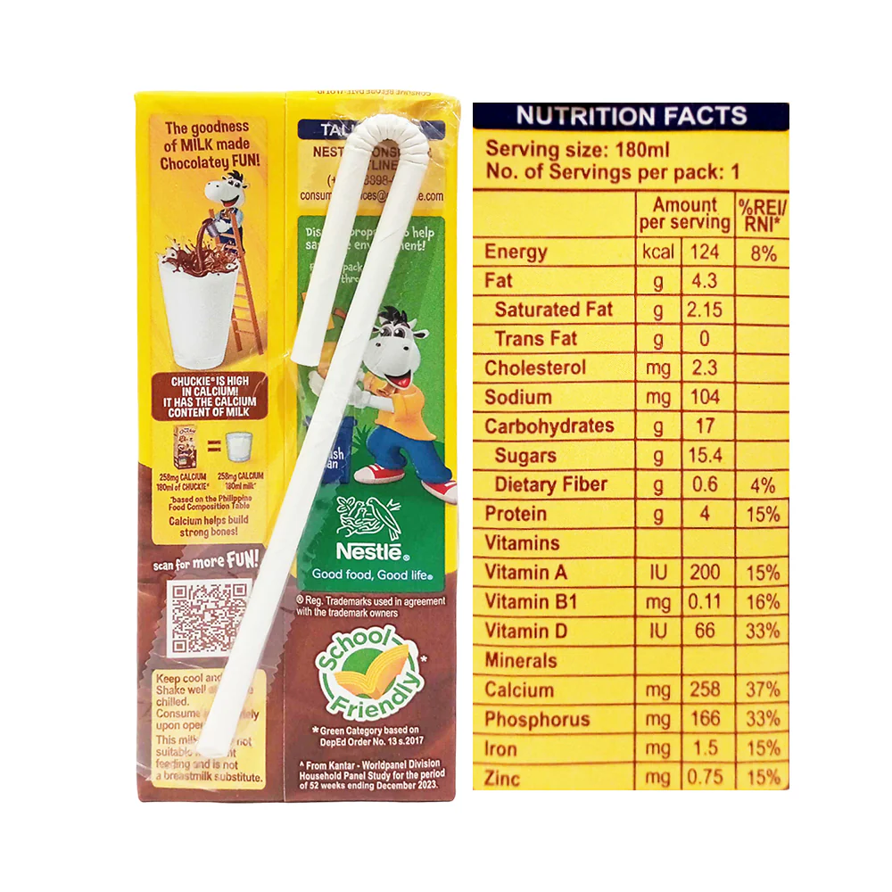 Nestle Chuckie Chocolate Milk Drink 250ml - Image 2