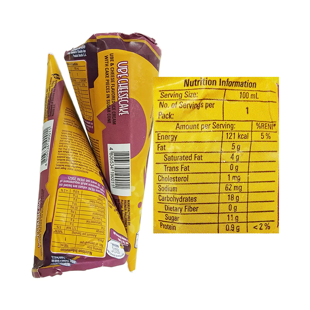 Nestle Drumstick Ice Cream Ube Cheesecake 100ml x 2’s - Image 2