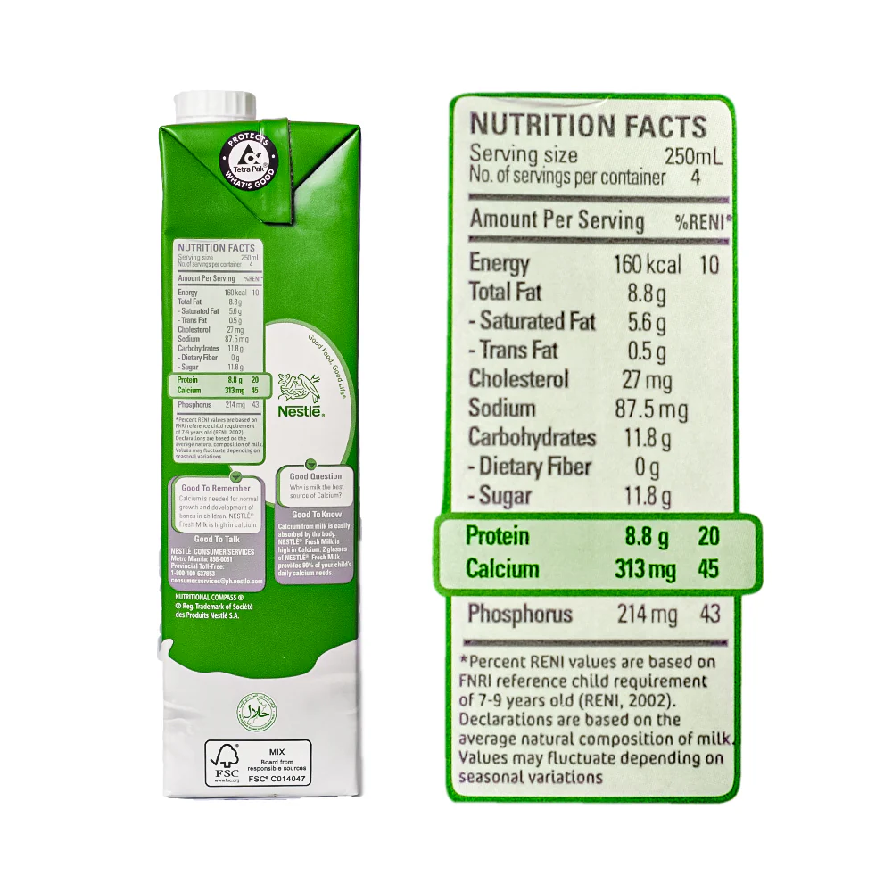 Nestle Fresh Milk 1L - Image 3