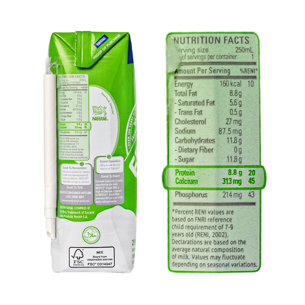 Nestle Fresh Milk 250ml - Image 3