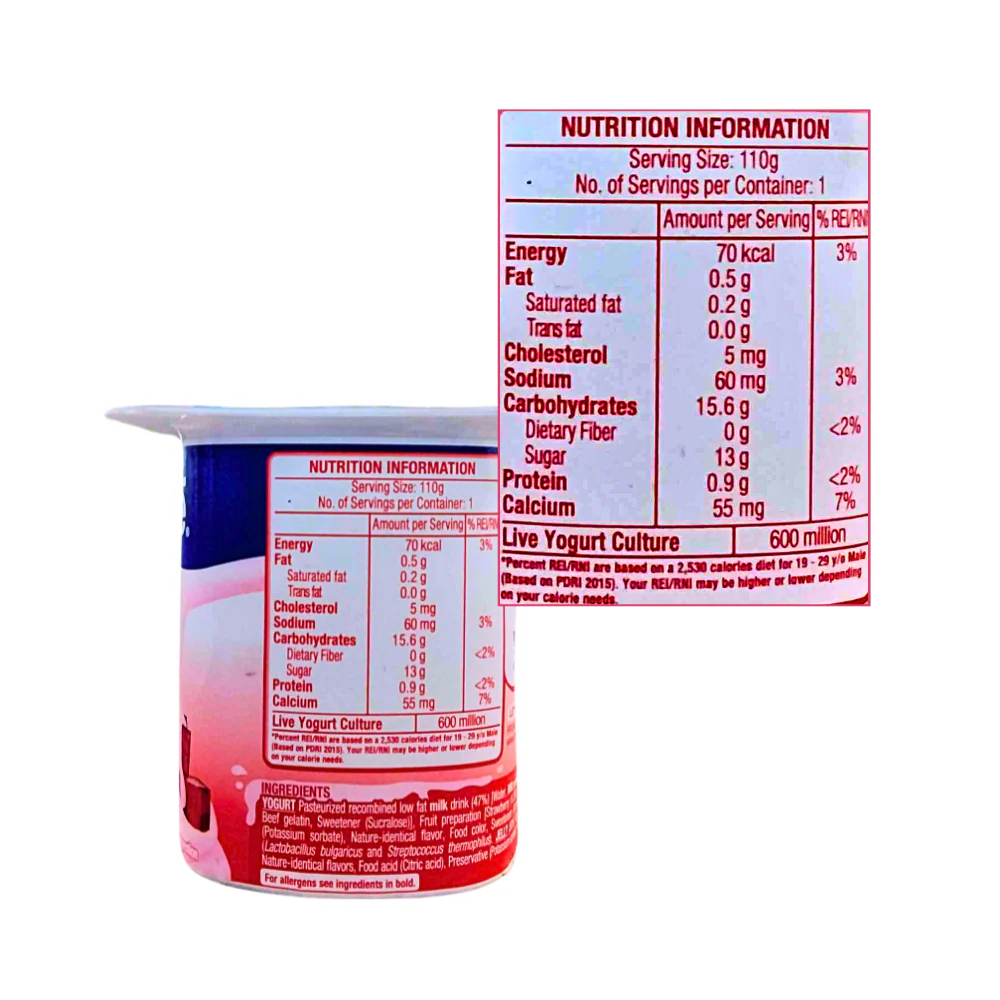 Nestle Fruit Selection Yogurt and Jelly Strawberry 110g - Image 3