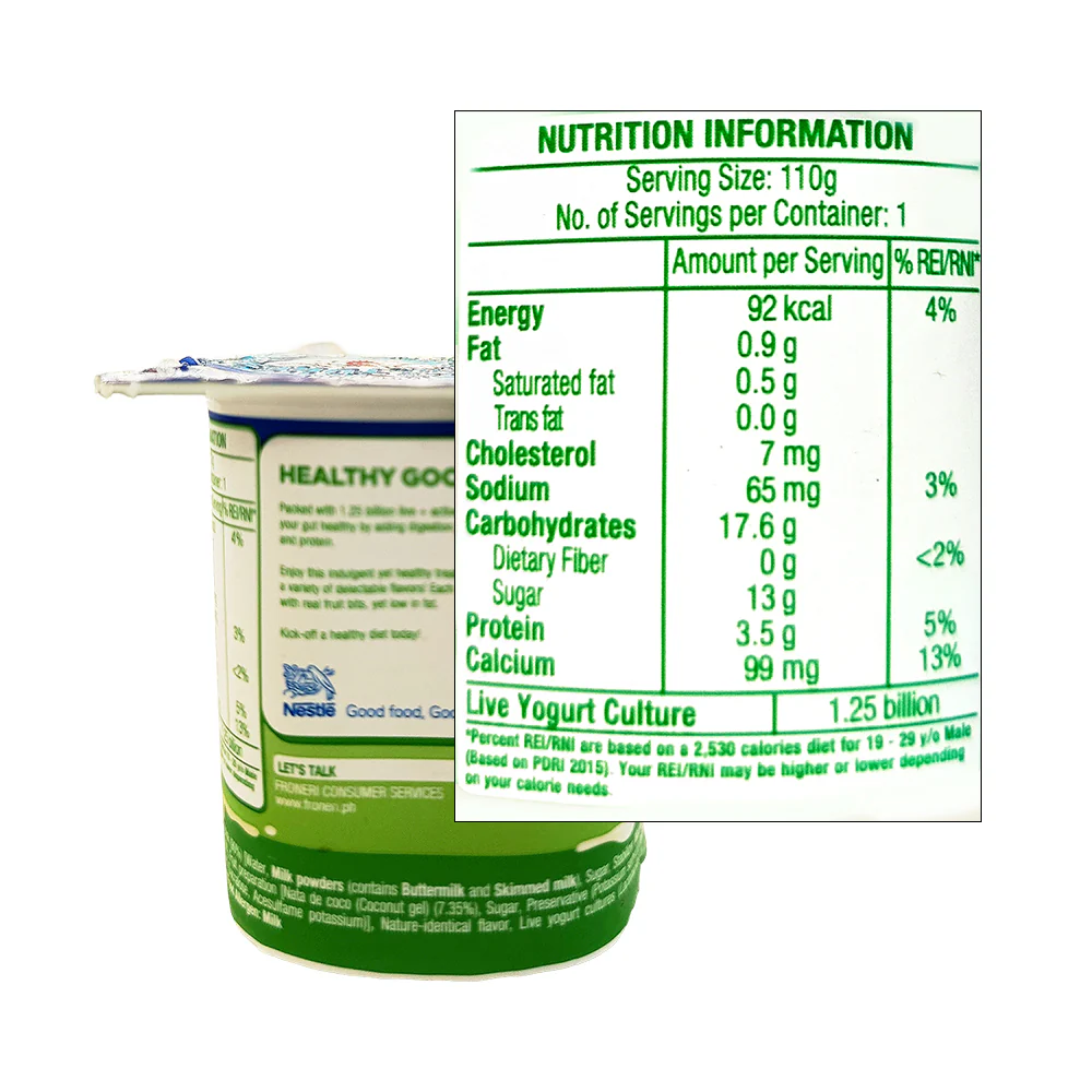 Nestle Fruit Yogurt Buco Nata 110g - Image 2