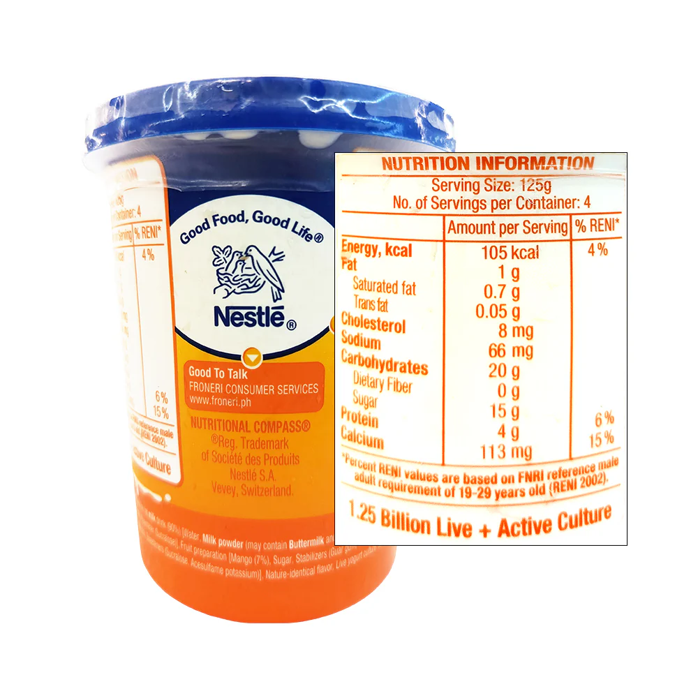 Nestle Fruit Yogurt Mango 500g - Image 2