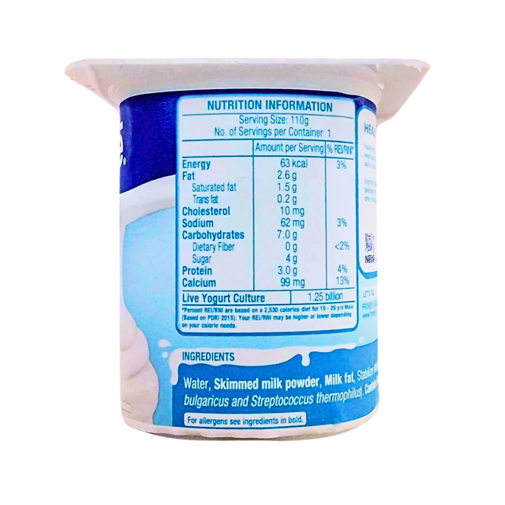 Nestle Fruited Yogurt Creamy Natural 110g - Image 2