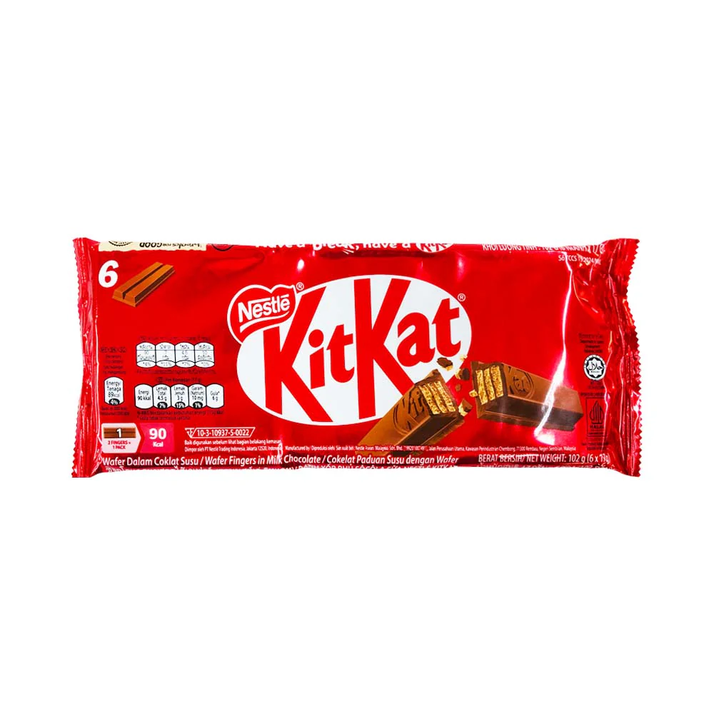 Nestle Kitkat 2 Finger 17g x 6's - Image 3