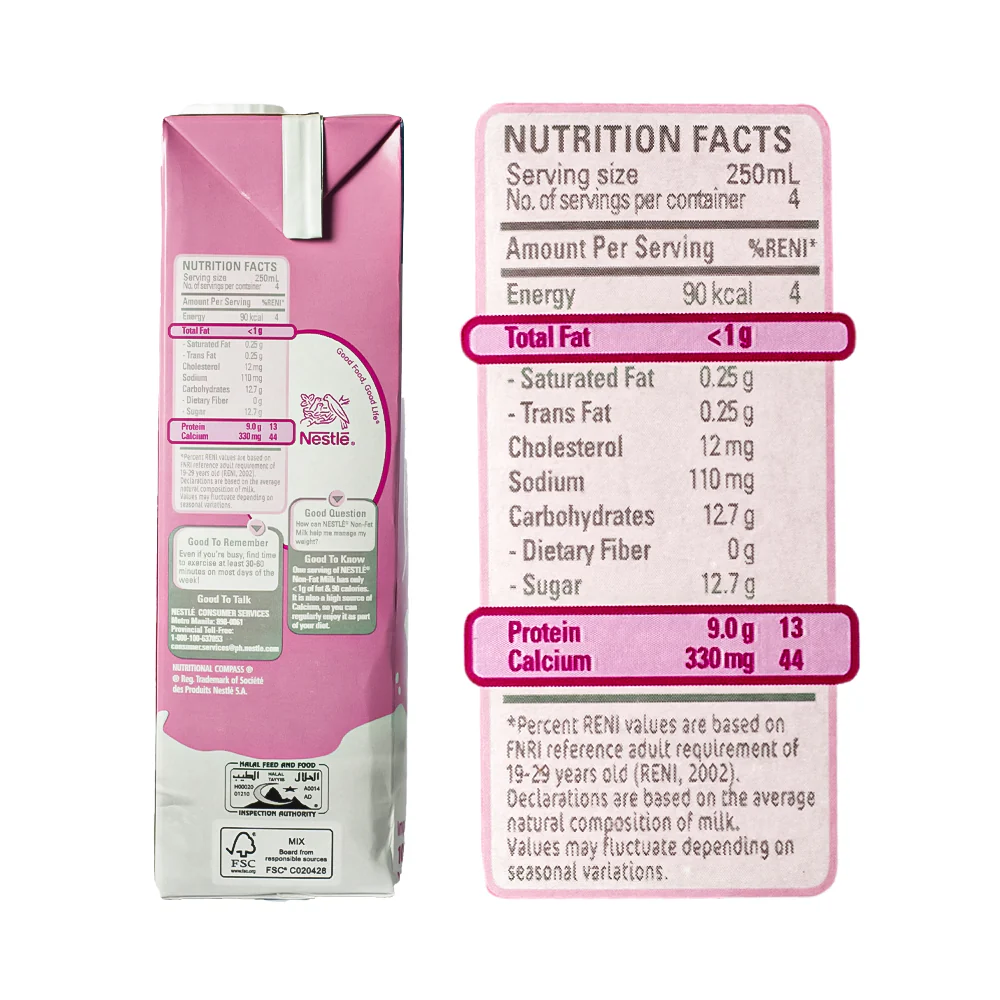 Nestle Non-Fat Milk 1L - Image 3