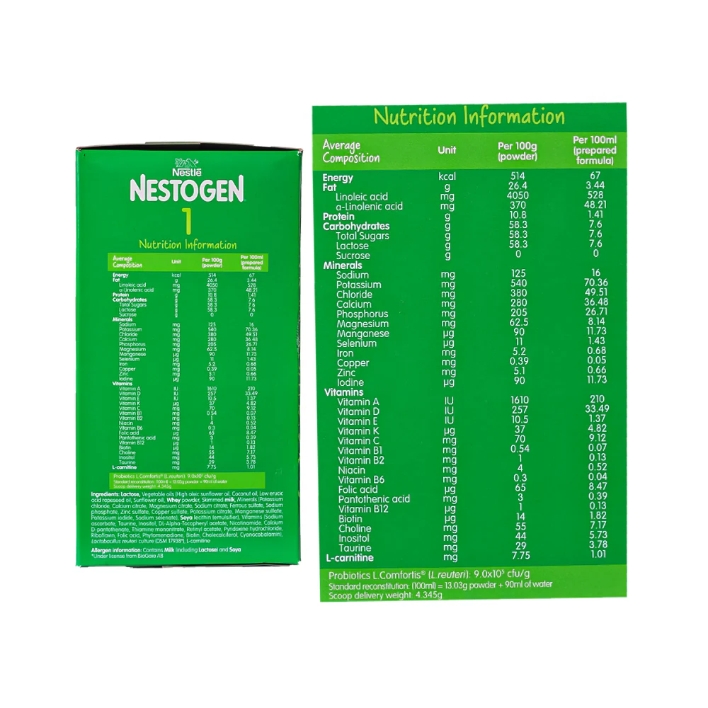Nestogen Infant Milk 1 Plus DHA 1.3kg - Image 3