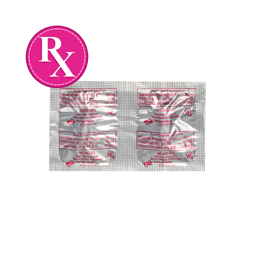 Neuro-B'S 300mg/100mg/100mcg Capsule - Image 3