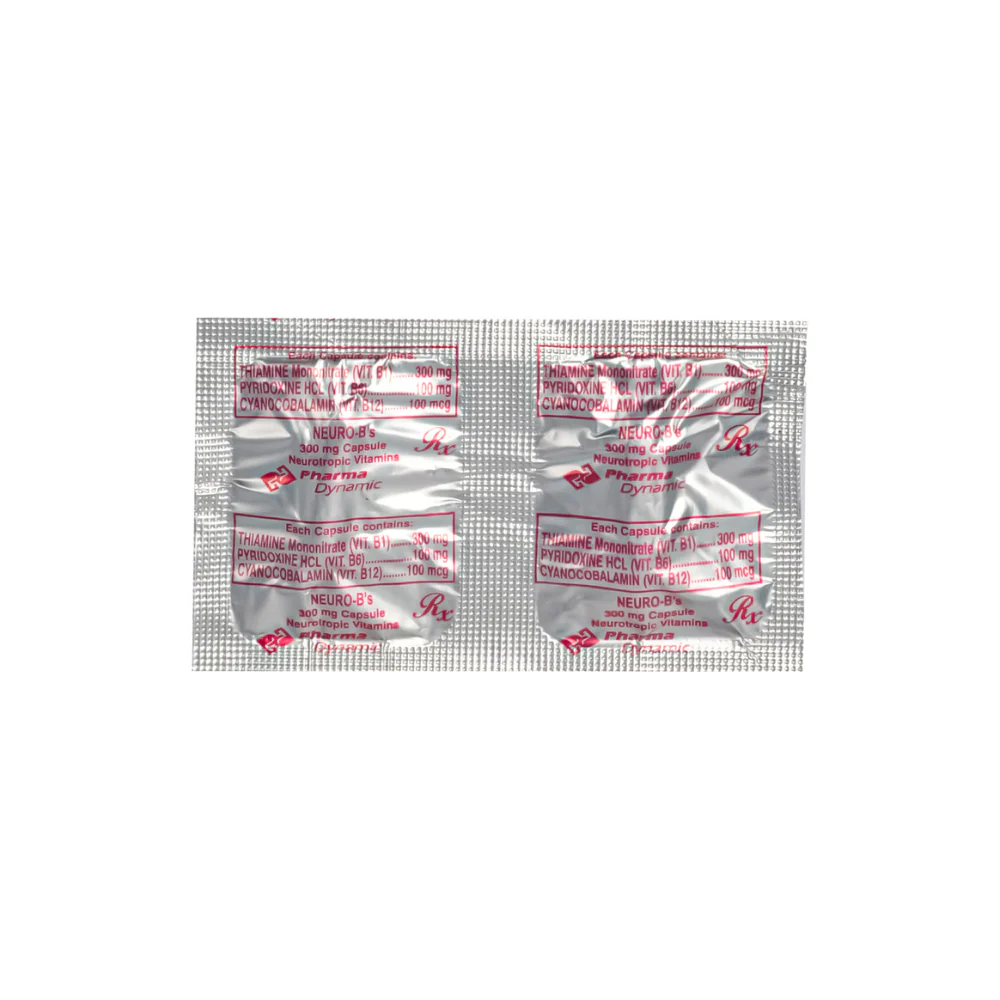 Neuro-B'S 300mg/100mg/100mcg Capsule - Image 4