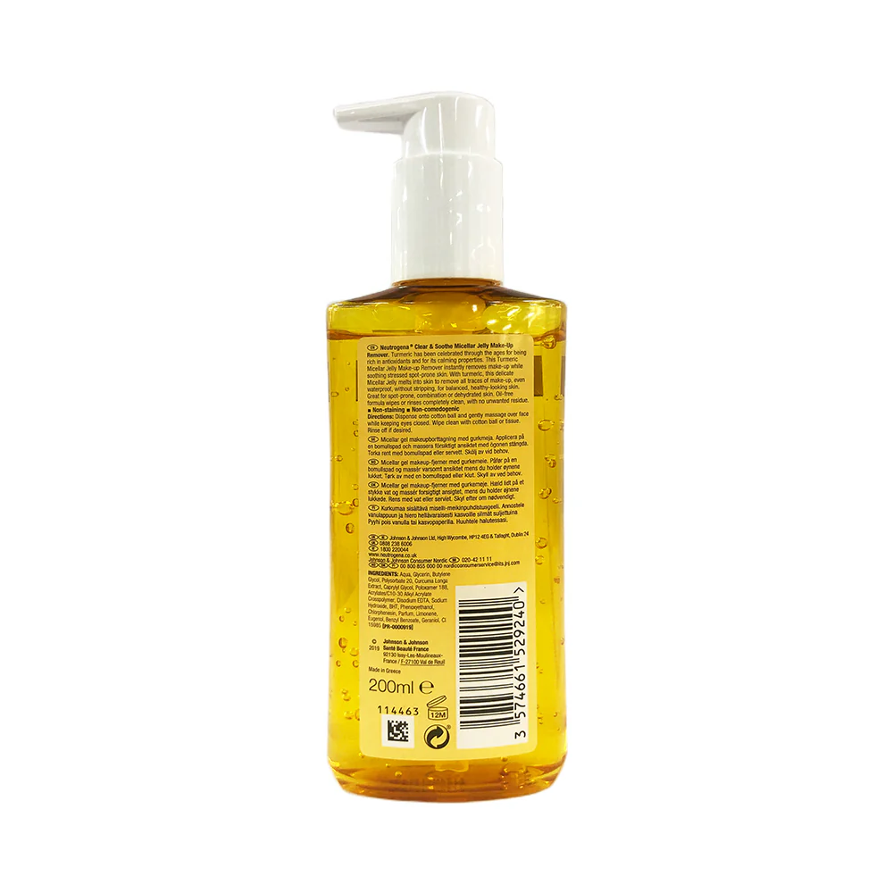 Neutrogena Clear And Soothe Make Up Remover 200ml - Image 2