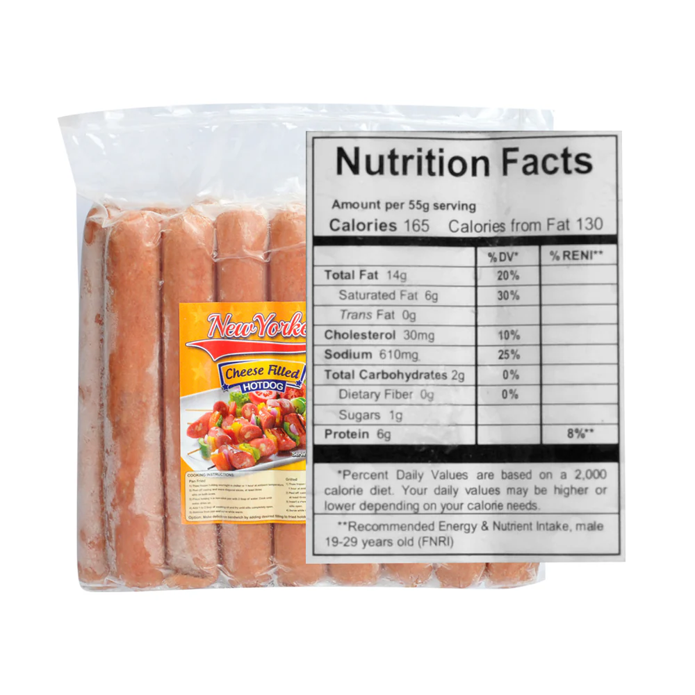 New Yorker Cheese Filled Hotdog Jumbo 1kg - Image 2