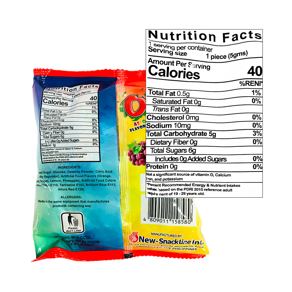 Nice Foods OK Fruit Chewy Candy 30's - Image 2