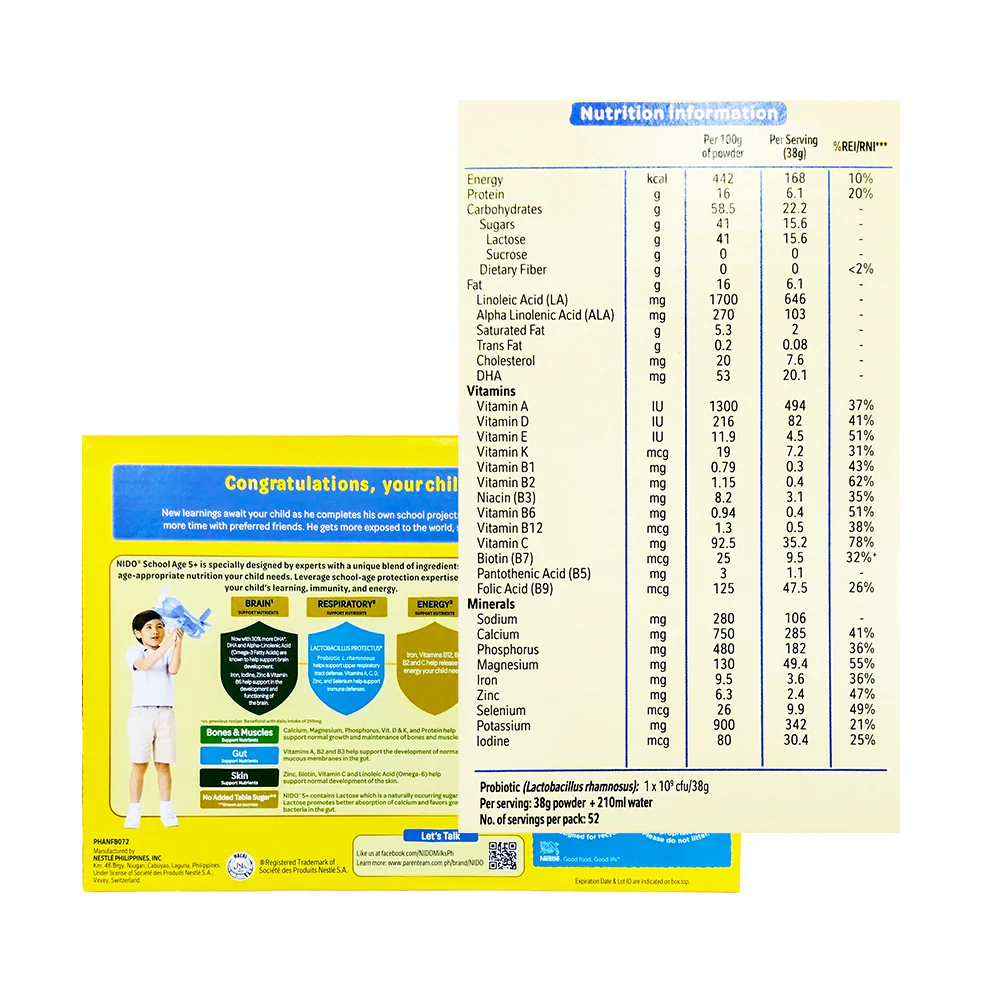 Nido Forti Protectus Powdered Milk Drink 5+ 2kg - Image 2