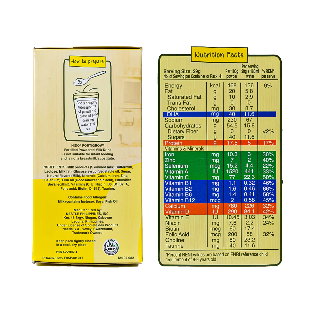 Nido Fortigrow Powdered Milk Drink 1.2kg - Image 3