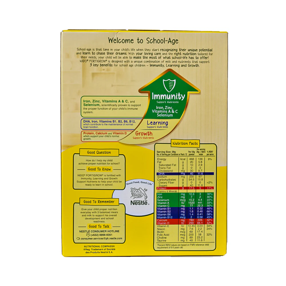 Nido Fortigrow Powdered Milk Drink 370g - Image 2