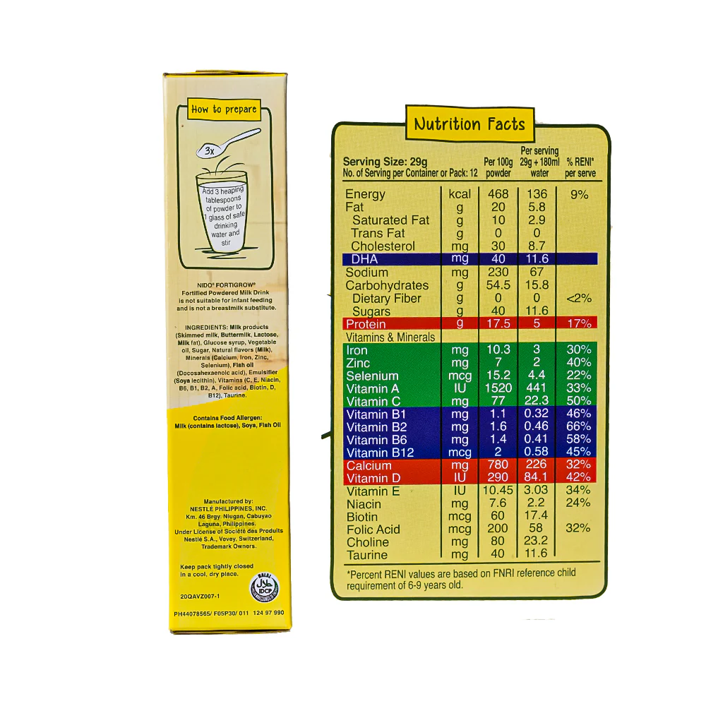 Nido Fortigrow Powdered Milk Drink 370g - Image 3