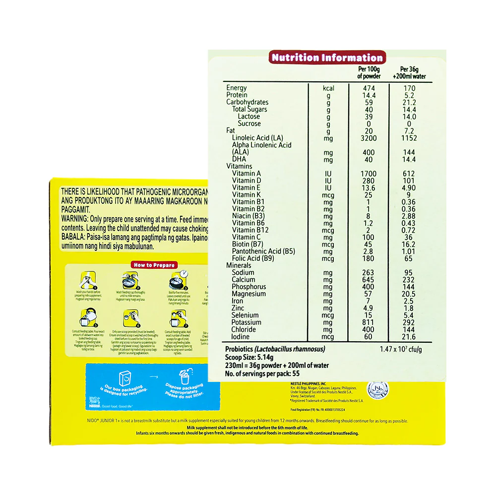 Nido Junior 1-3 Years Old 2kg - Image 2