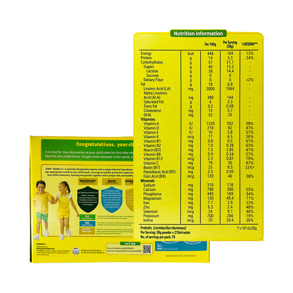 Nido Toddler 3+ Powdered Milk Drink 3kg - Image 2