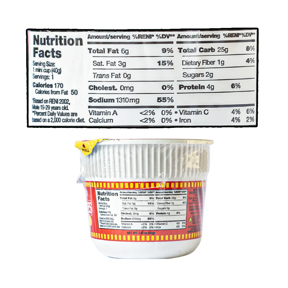 Nissin Cup Noodles Mini Chicken 40g - Image 3