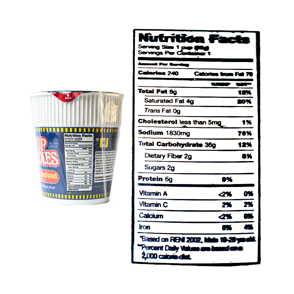 Nissin Cup Noodles Spicy Seafoods 60g - Image 3
