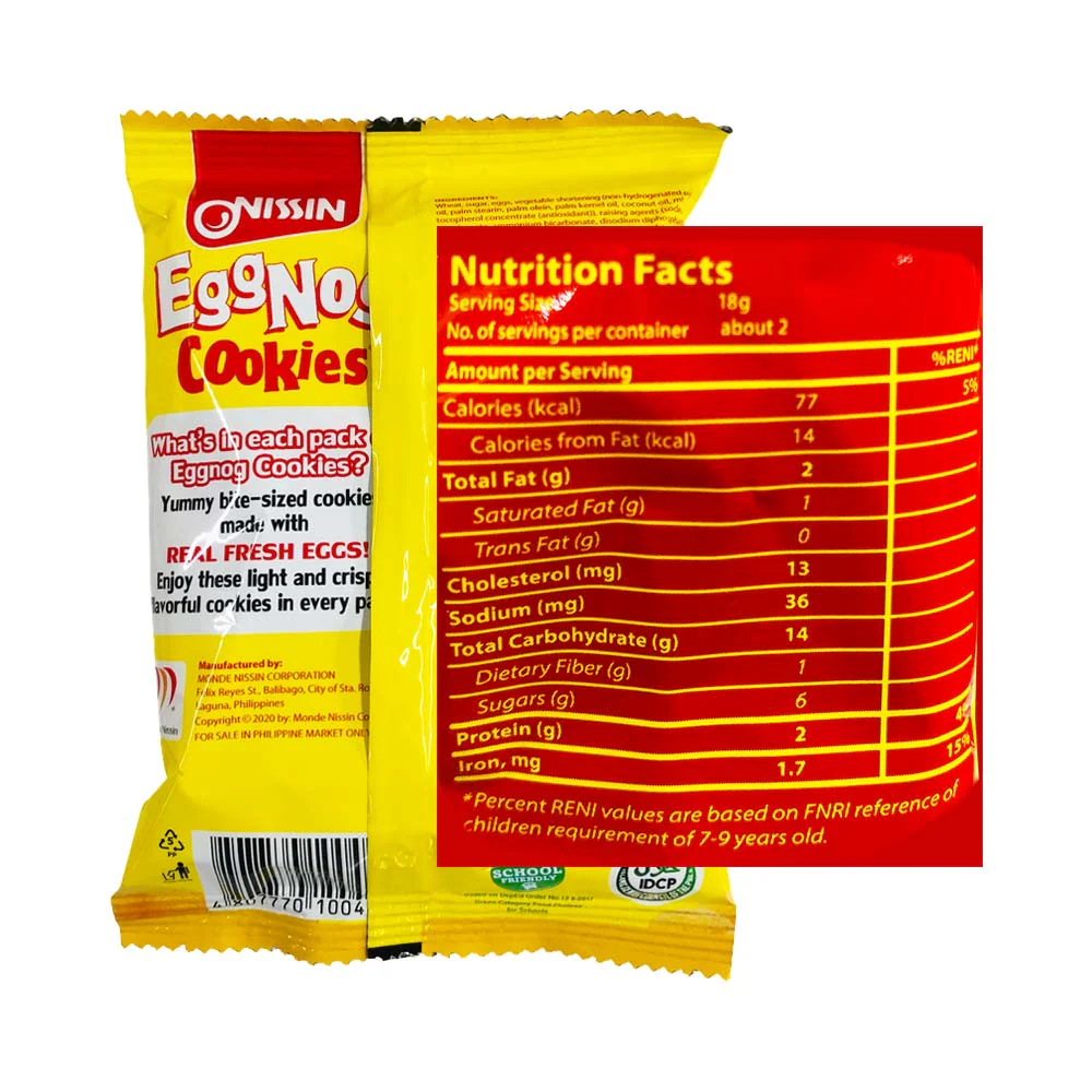 Nissin Eggnog Cookies 32g - Image 2