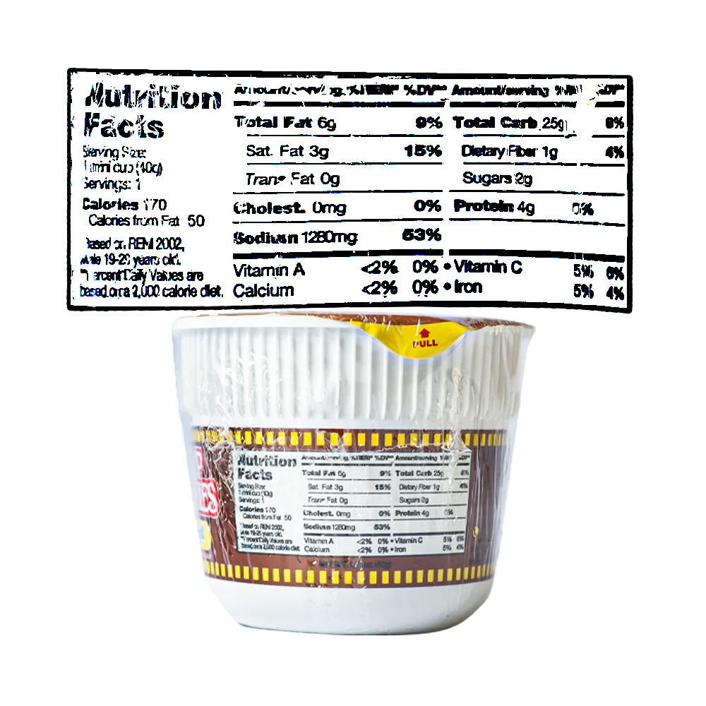 Nissin Mini Cup Noodles Beef 40g - Image 3