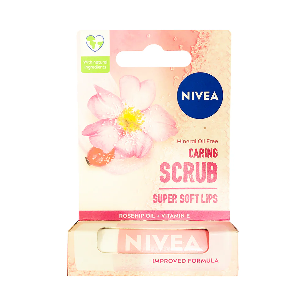 Nivea Caring Scrub Super Soft Lips Rosehip Oil - Image 2