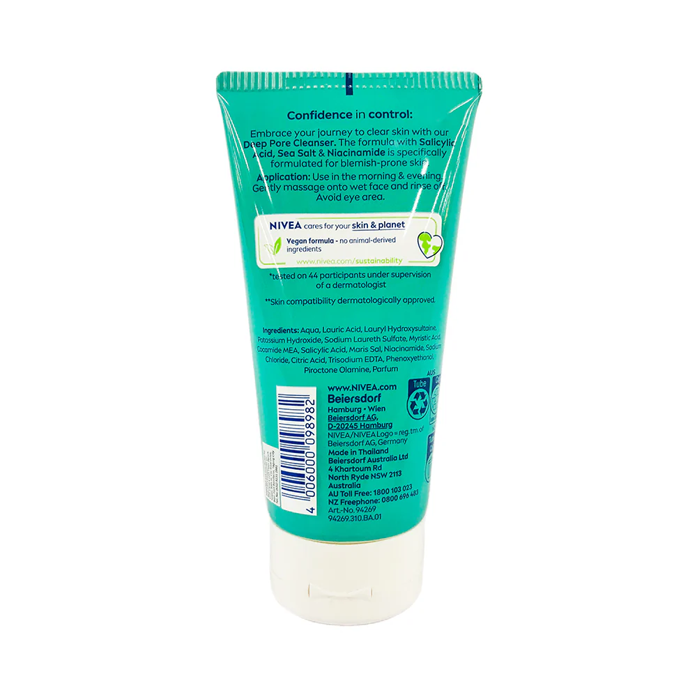Nivea Derma Skin Clear Deep Pore Cleanser 150ml - Image 2