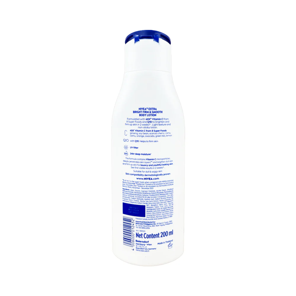 Nivea Extra Bright Lotion Firm And Smooth 200ml - Image 2