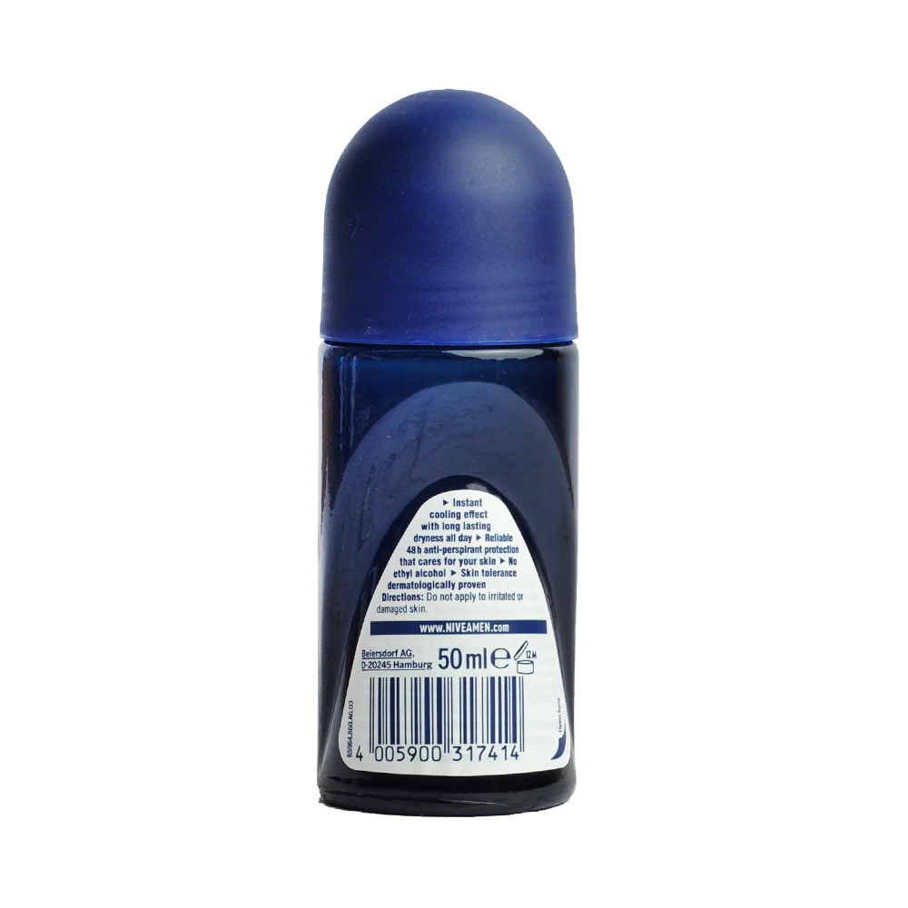 Nivea For Men Cool Powder Anti-Perspirant Deodorant Roll On 50ml - Image 2