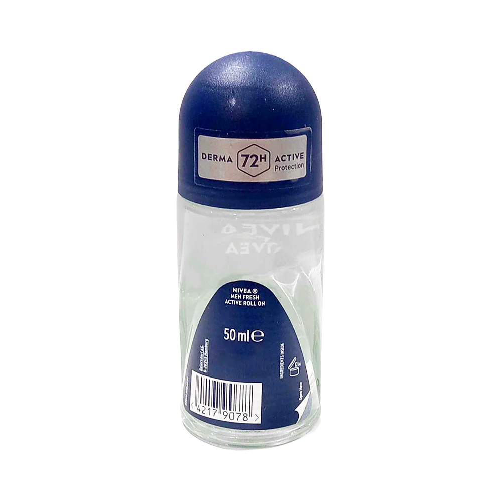 Nivea For Men Deodorant Roll On Fresh Active 50ml - Image 2