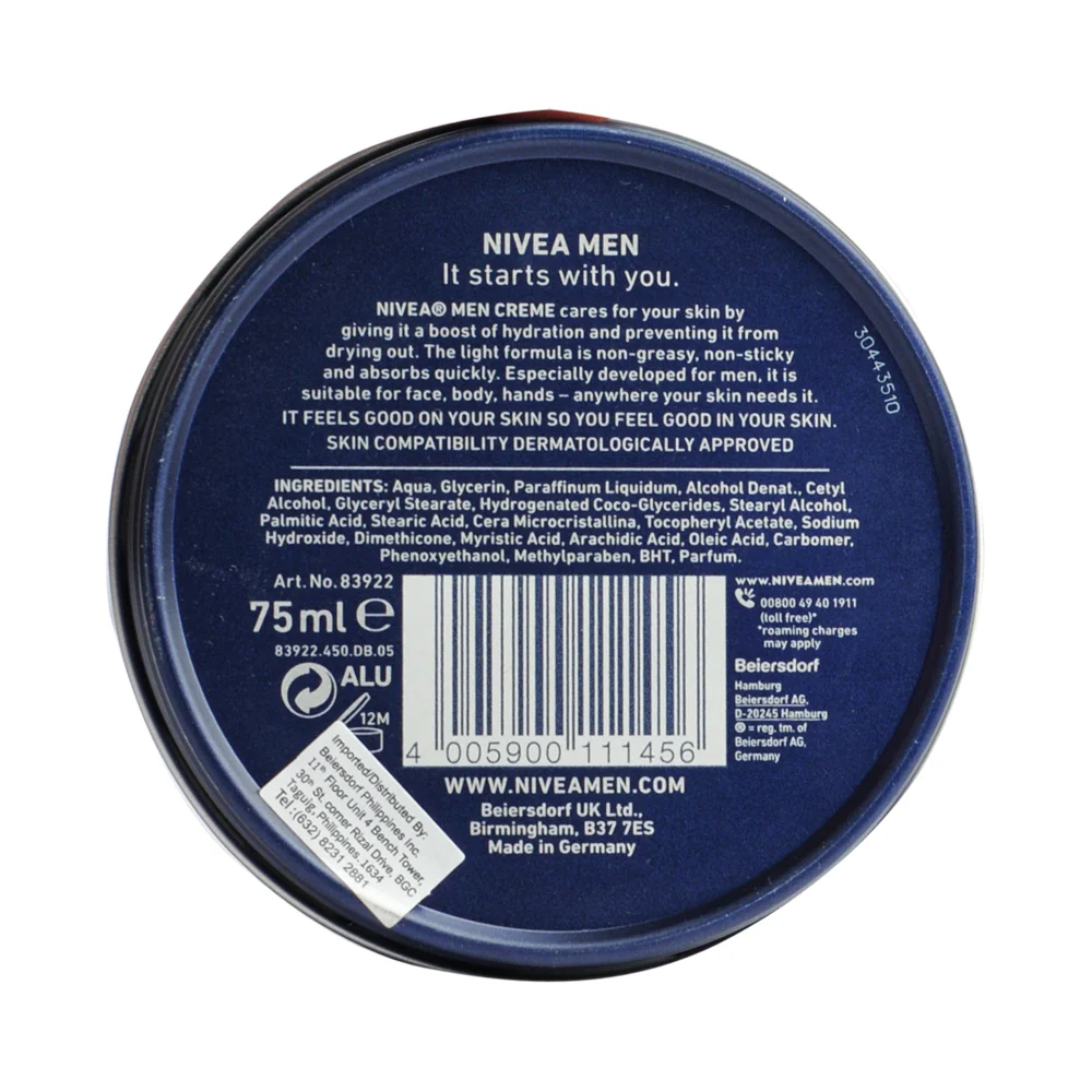 Nivea Men Creme Moisturizer 75ml - Image 2